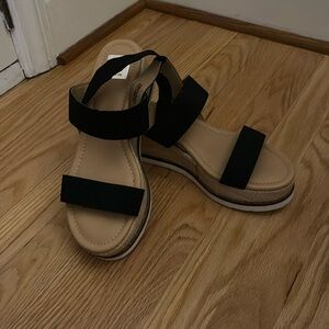 Never worn, Dolce Vita black wedges, size 9
